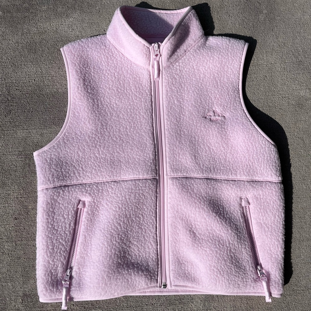 Tna Aritzia Bay Pink Polar Fleece Sherpa Vest